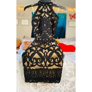 Fashion Nova Dresses - black and nude dress Fashion Nova Dresses - black and nude dress